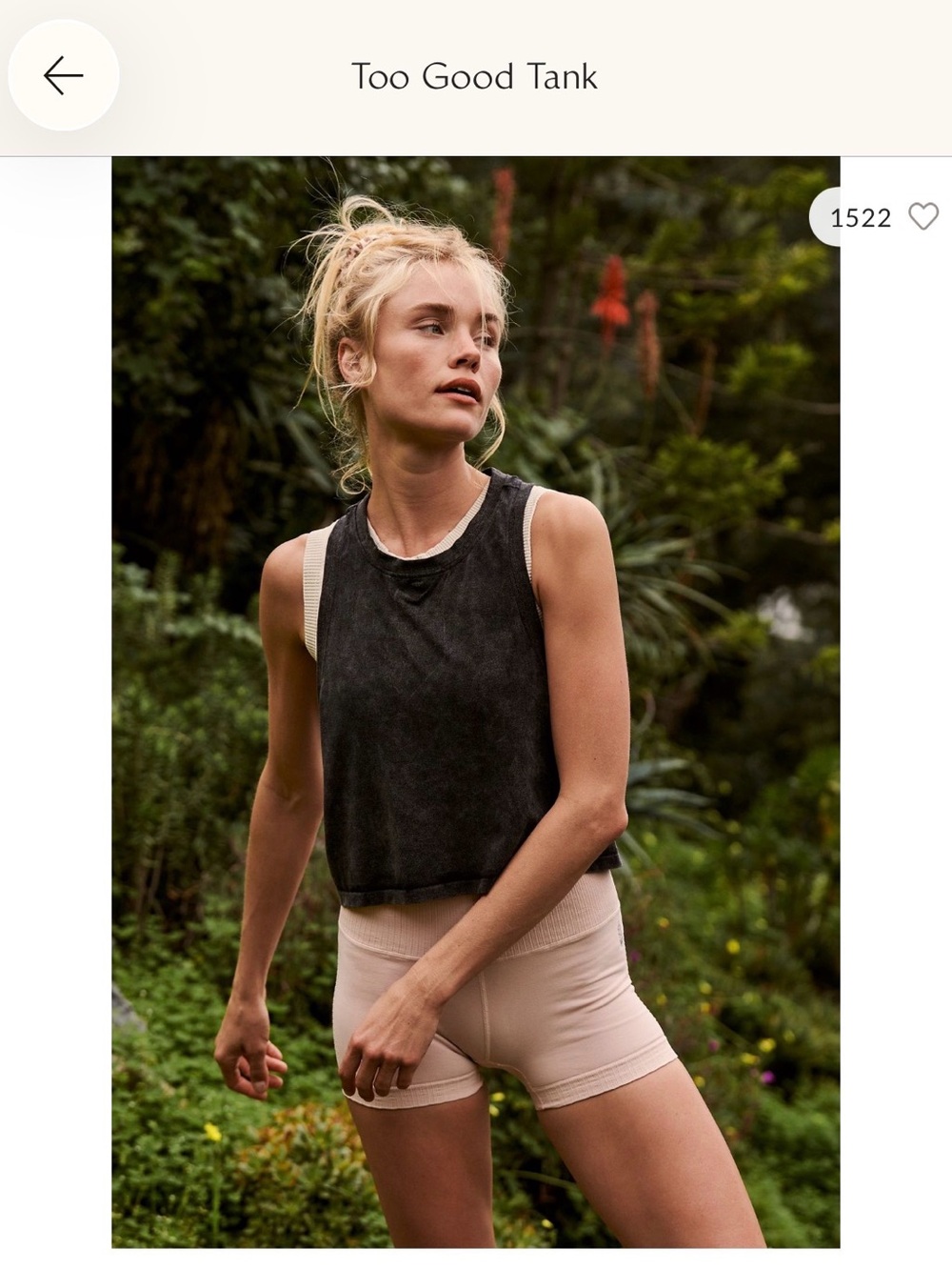 Free People Too Good Tank - Washed Green